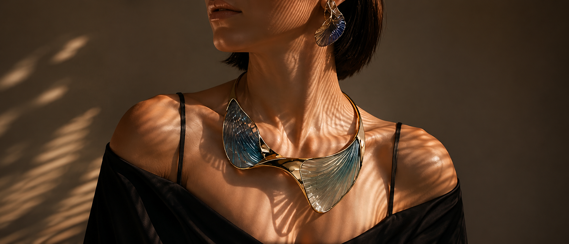 A-POC Necklace editorial - Green